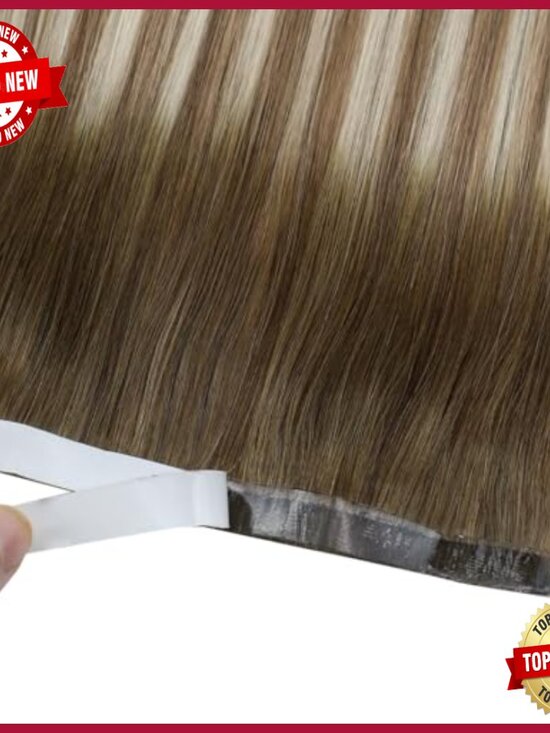 Human Hair Tape-In Extensions 22 Inch 120g 4PCS Remy Hand-Tied Human Hair Tape-In Extensions 22 Inch 120g 4PCS Remy Hand-Tied main image 2